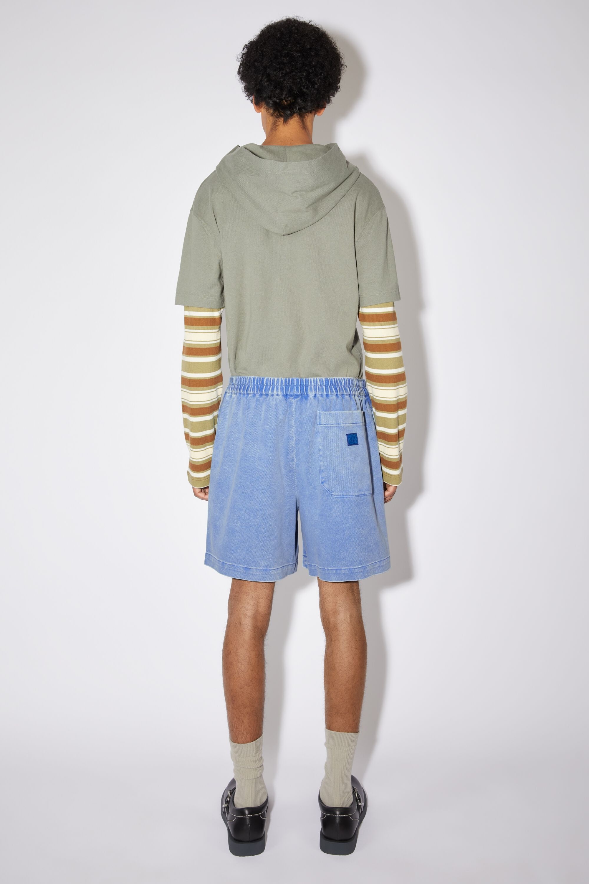 Cotton shorts - Electric blue - 3