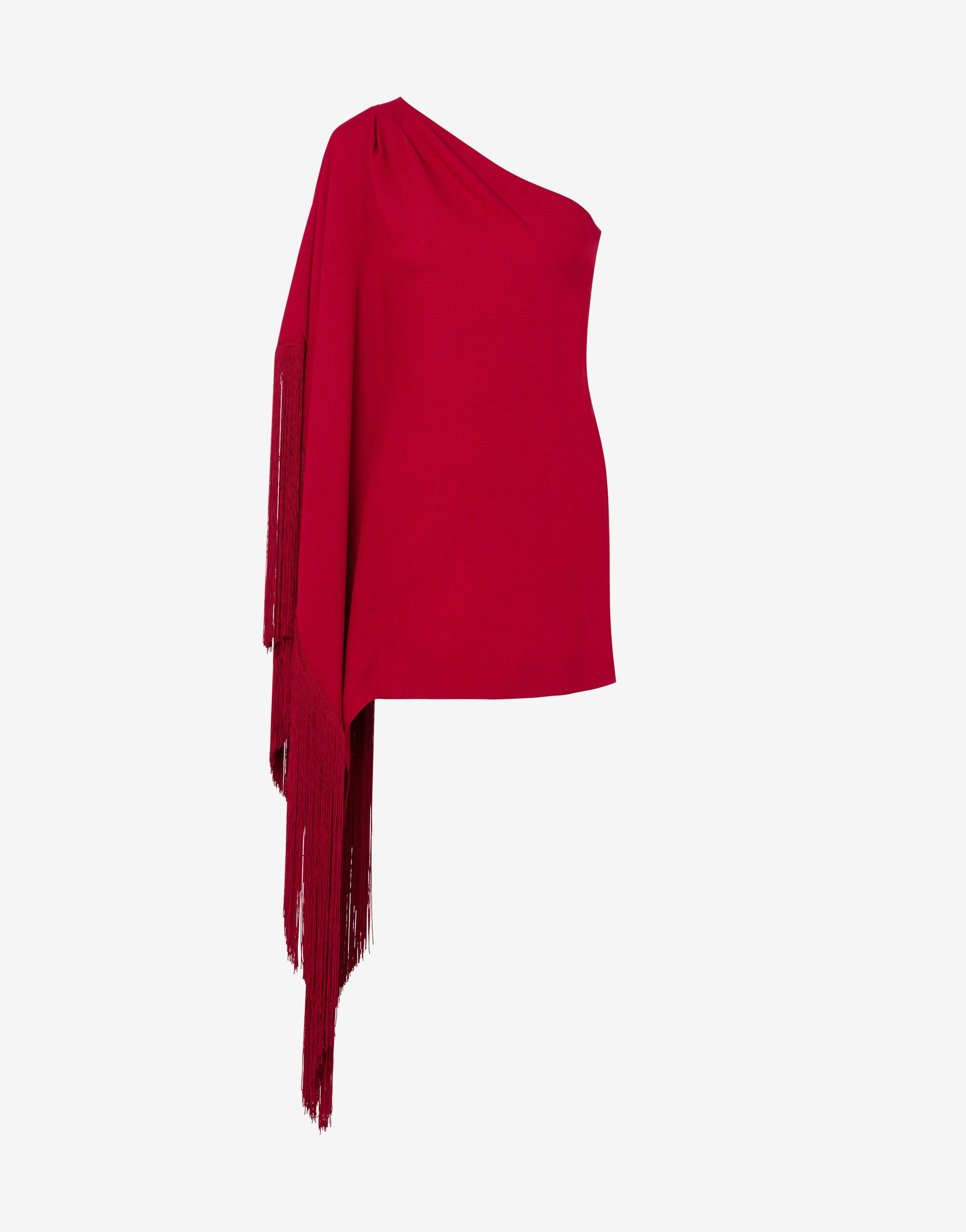 ONE-SHOULDER DRESS WITH FRINGES - 1