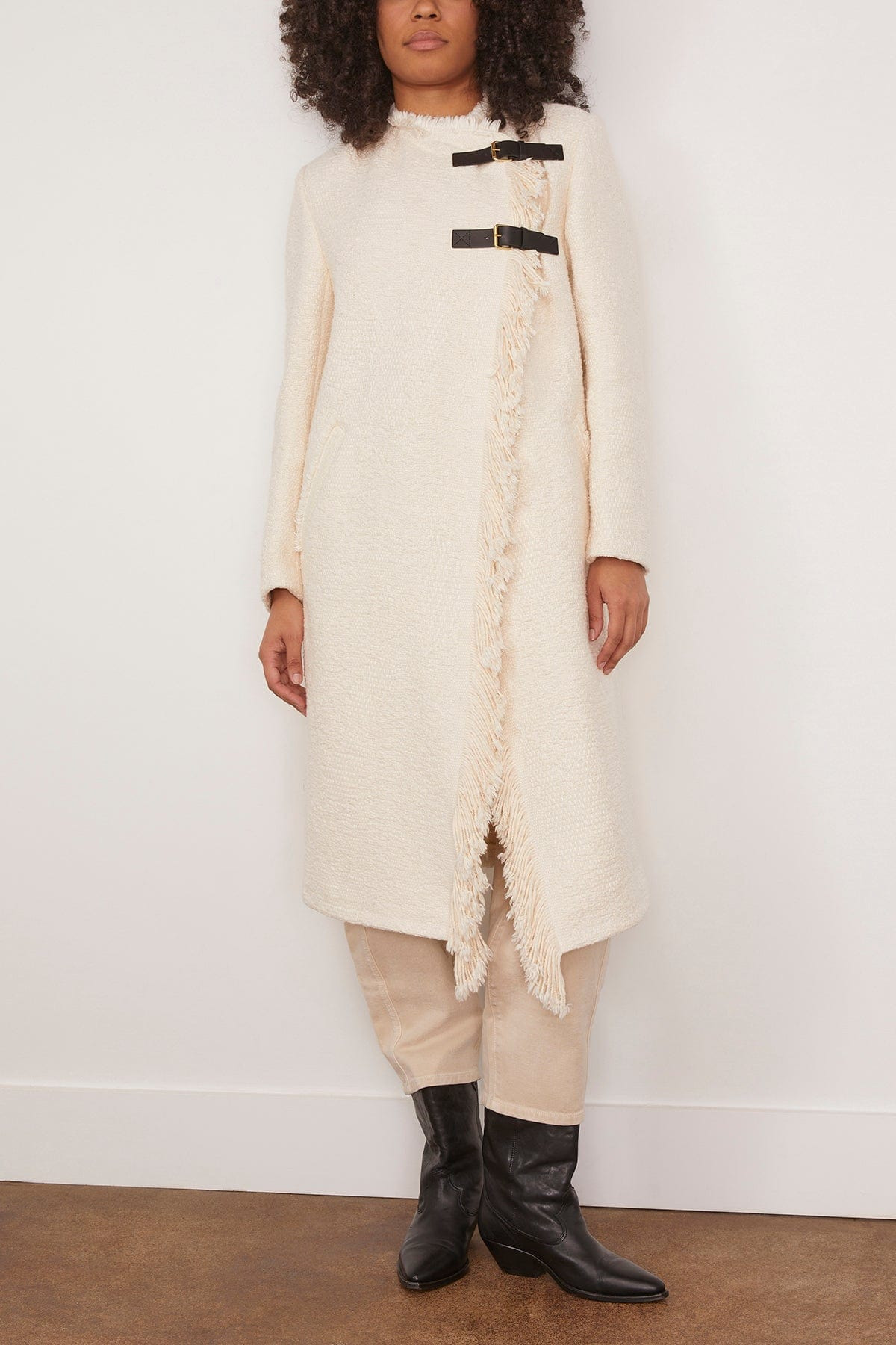 Gameia Coat in Ecru - 3