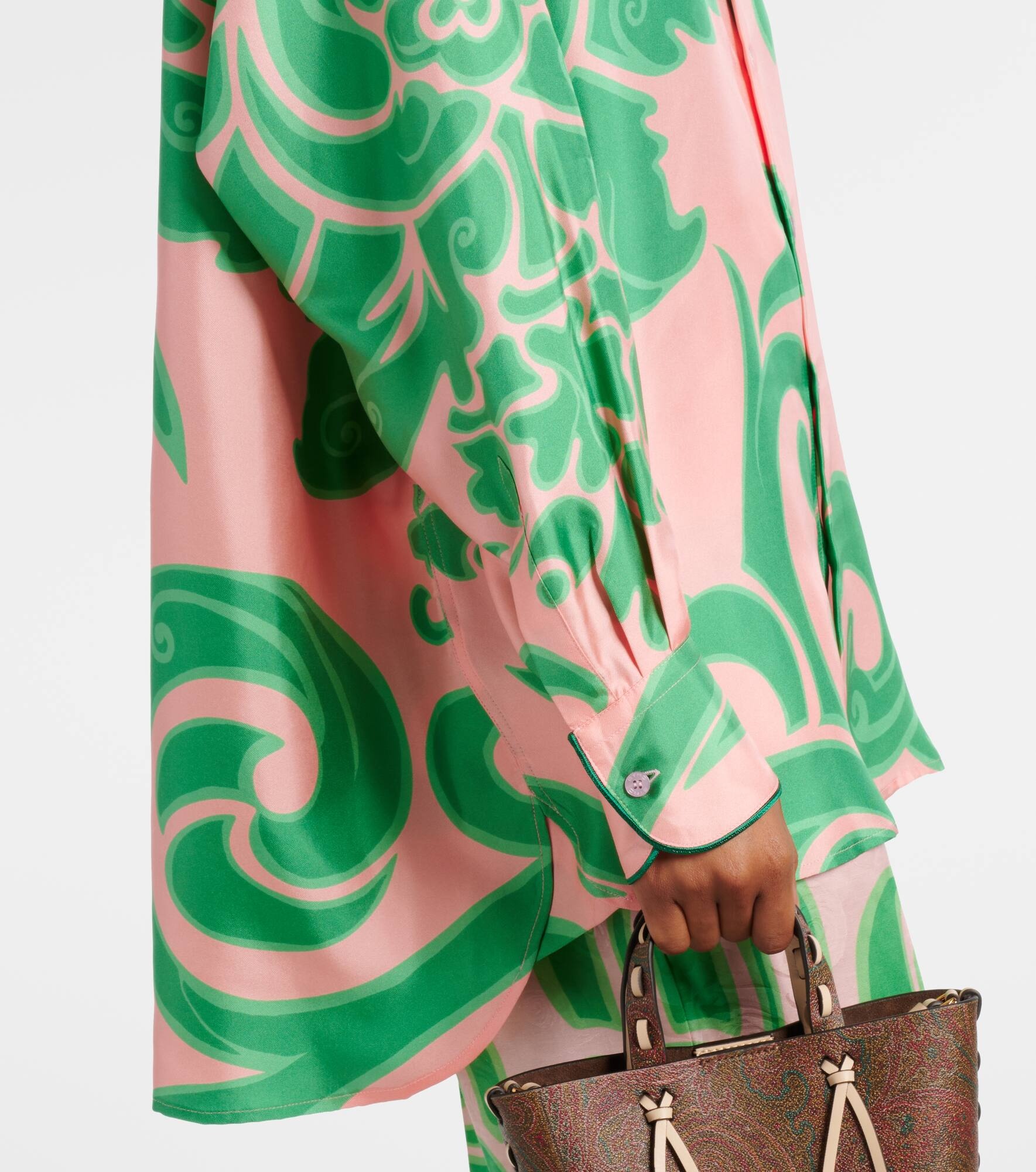 Printed silk blouse - 5