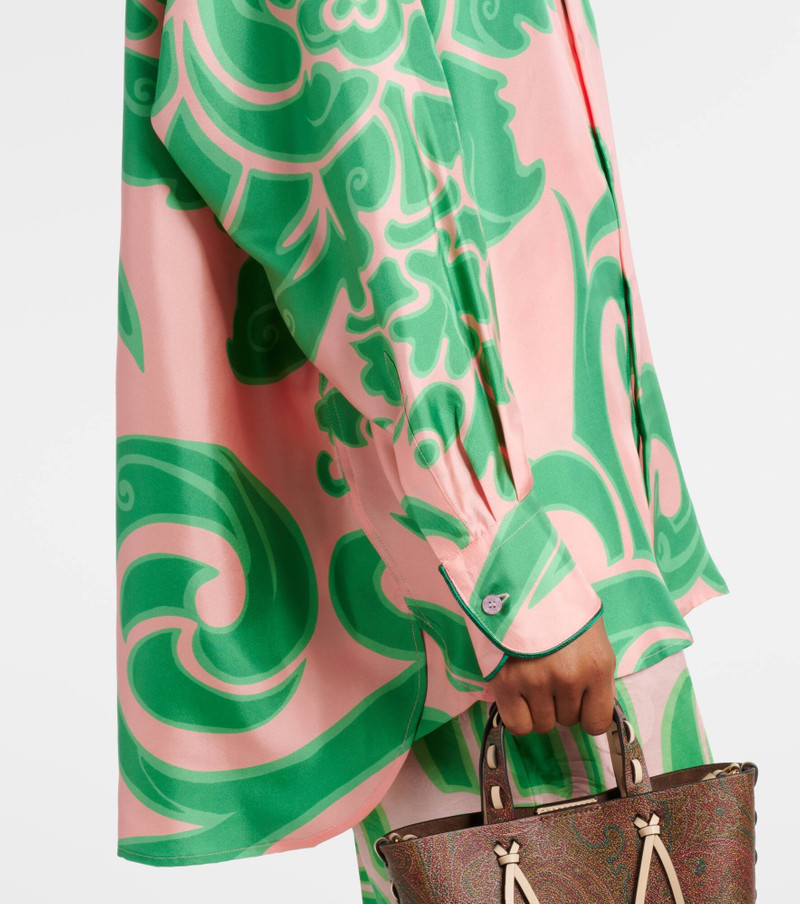 Printed silk blouse 5