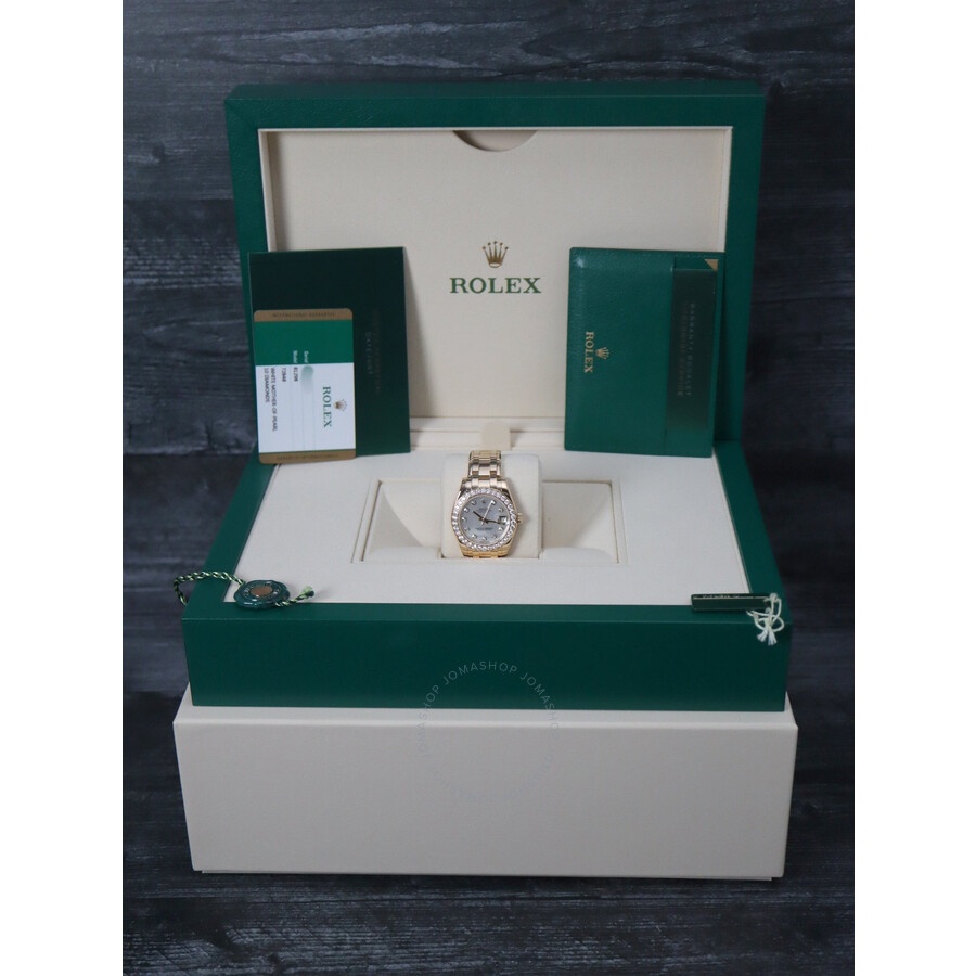 Pre-owned Rolex Datejust Pearlmaster Automatic Diamond Ladies Watch 81298 MDPM - 7