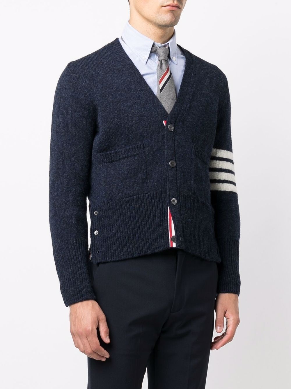 4-bar knitted cardigan - 3