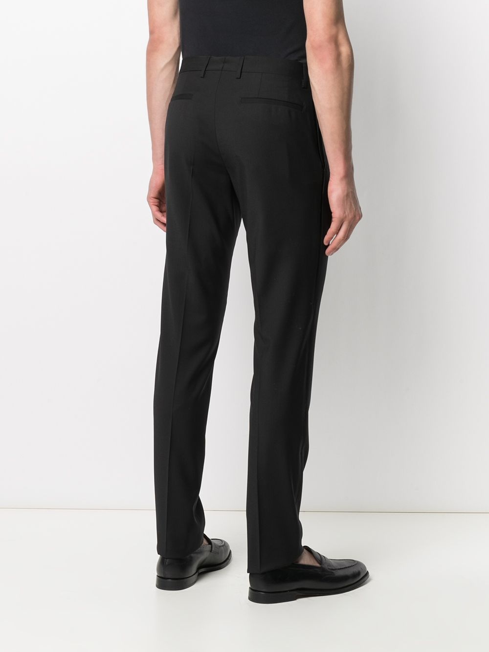 side stripe-trim skinny trousers - 4