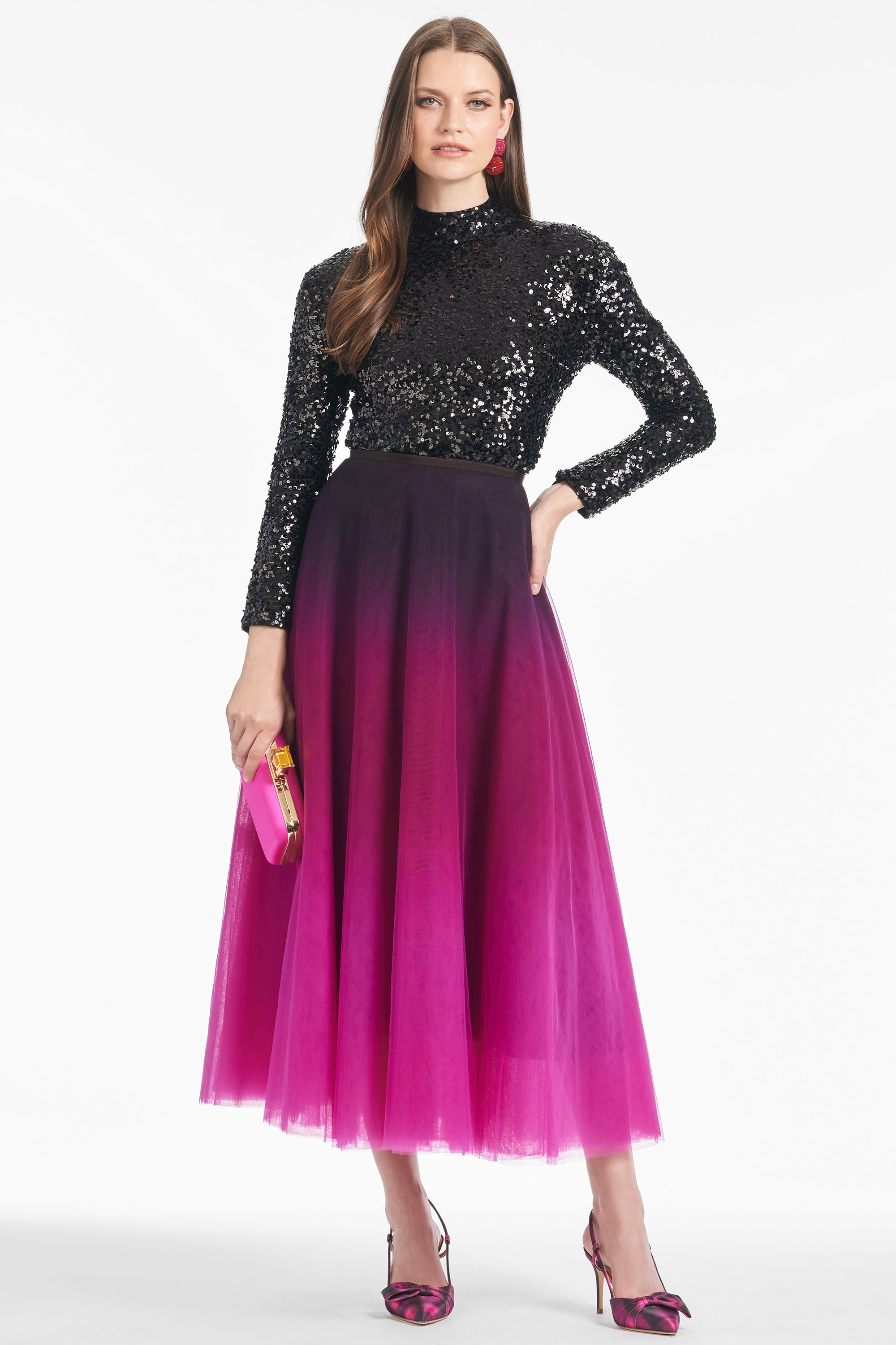 Maxine Skirt - Plum Ombre - 4