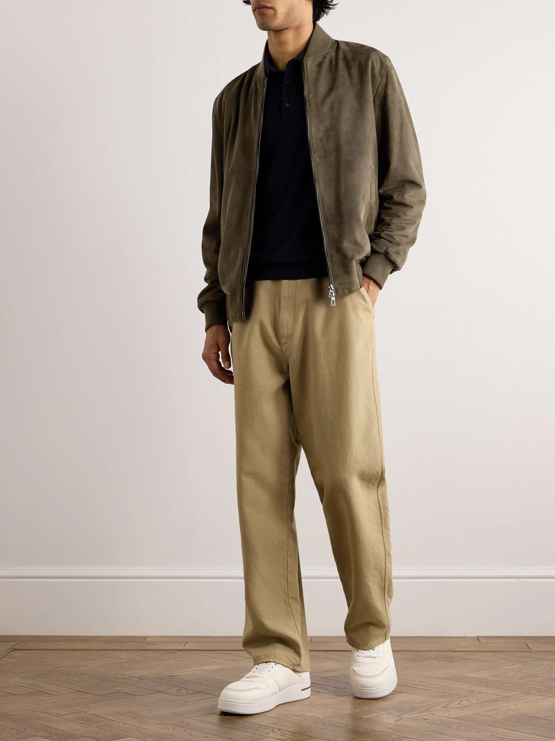 Loro Piana LP IVY Suede Bomber Jacket outlook