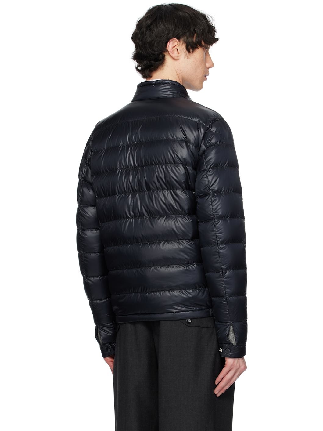 Navy Acorus Short Down Jacket - 3