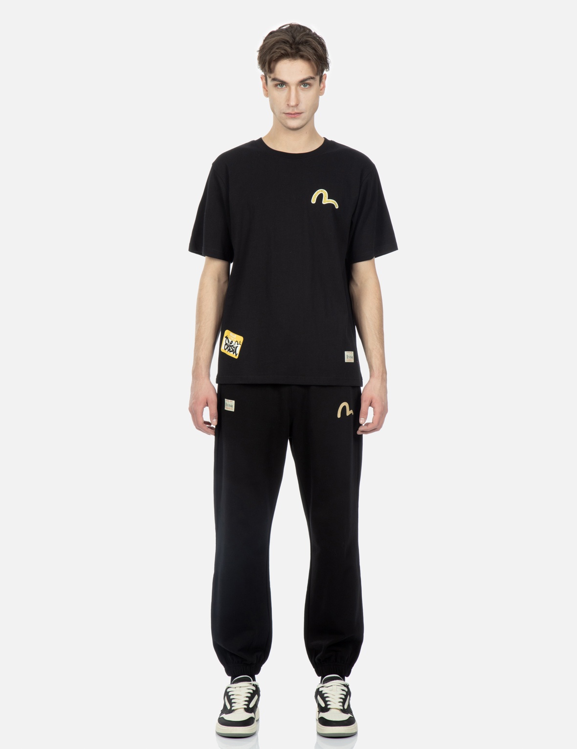 NOMADIC PATTERN AND DARUMA DAICOCK PRINT SWEATPANTS - 6