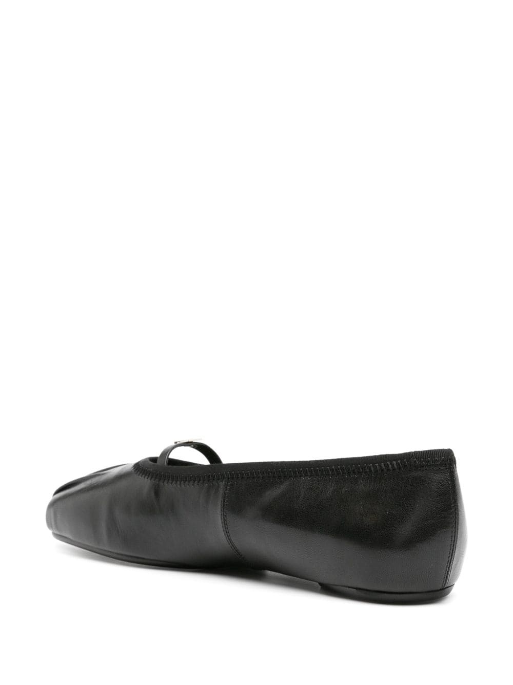 4G-plaque pleated ballerina shoes - 3