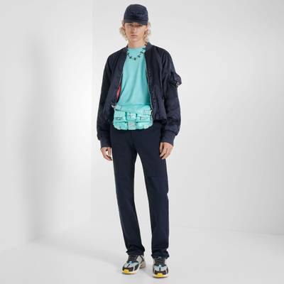 FENDI Blue nylon bomber jacket outlook