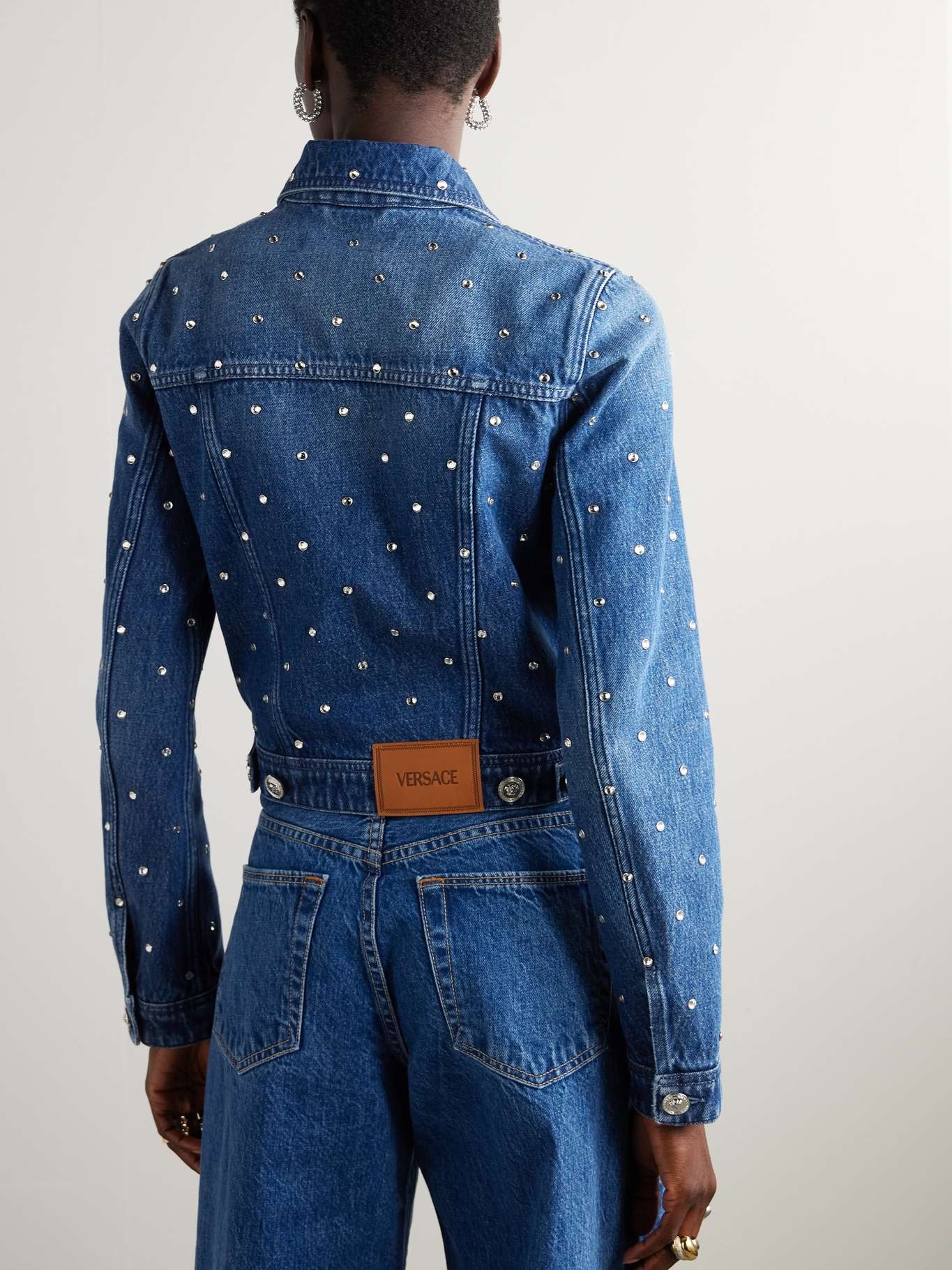 Studded denim jacket Blue - 4