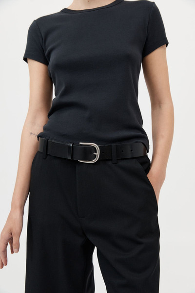 ST. AGNI Classic Buckle Belt - Black outlook