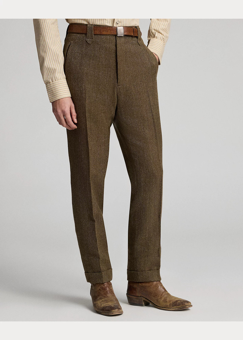 Slim Fit Linen-Wool Western Trouser 3