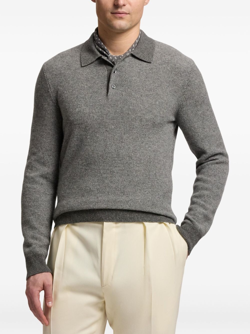 cashmere polo shirt - 3