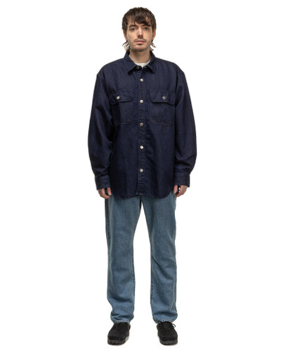 SOPHNET. Oversized Shirt Jacket Indigo outlook