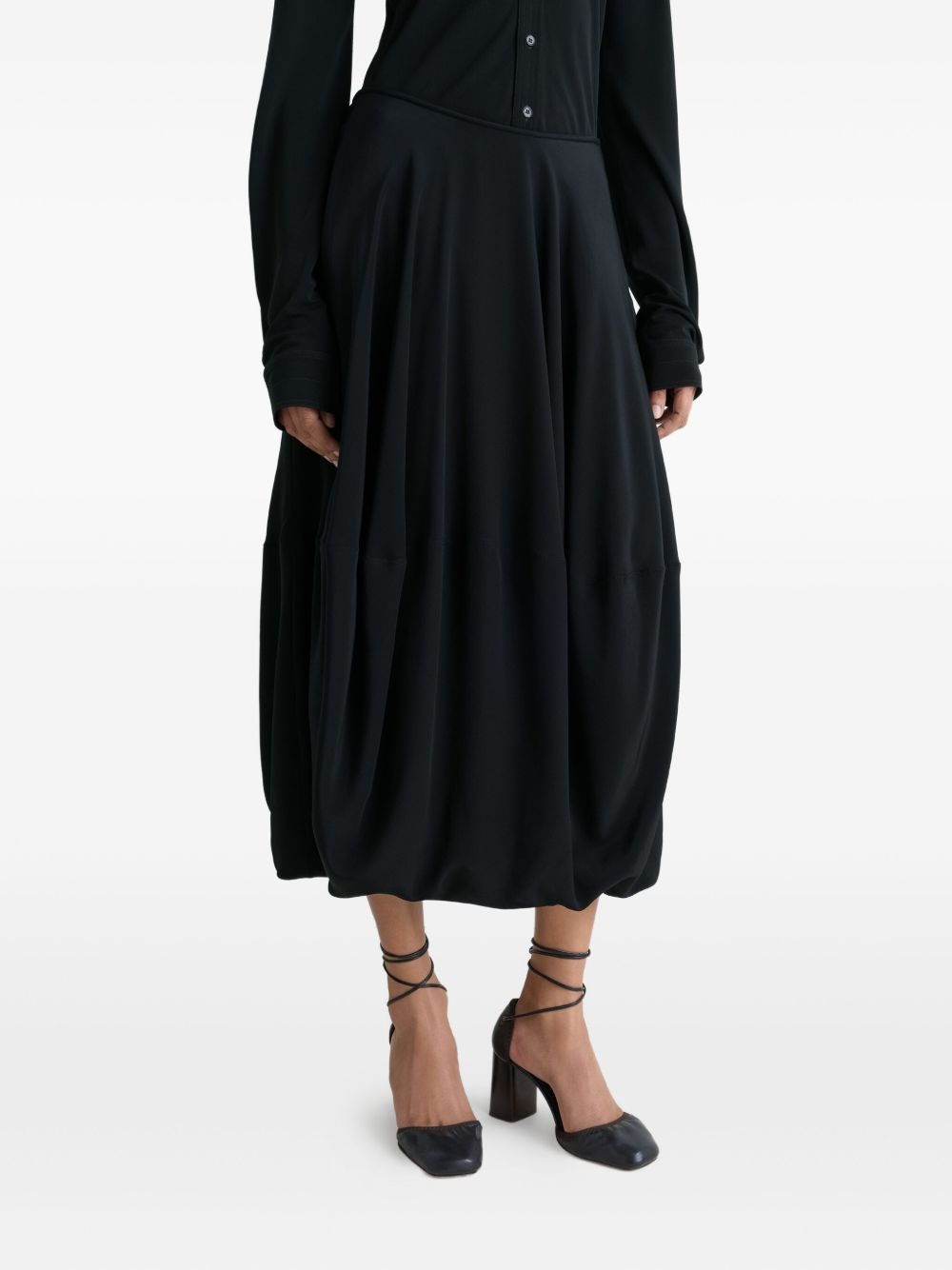 balloon midi skirt - 3
