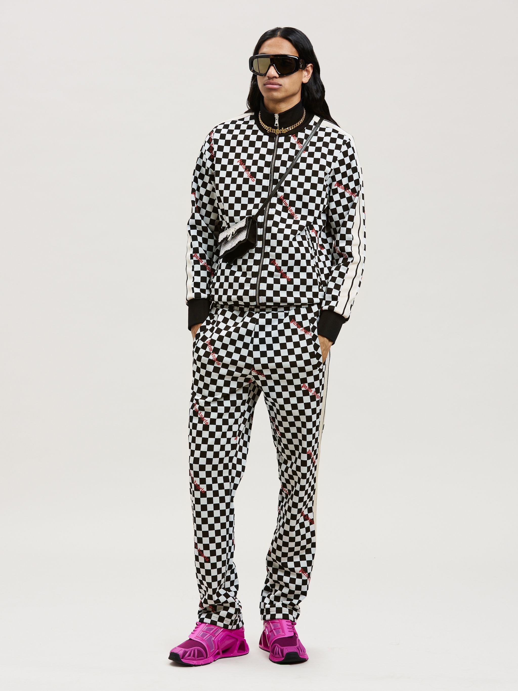 JACQUARD DAMIER CLASSIC TRACK JACKET - 2