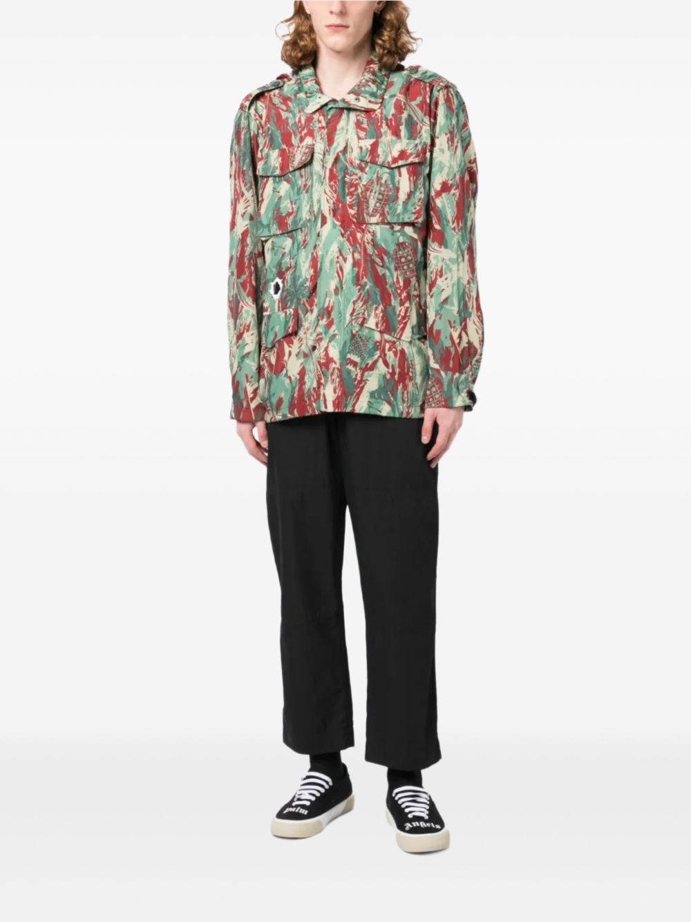 camouflage-print hooded jacket - 2