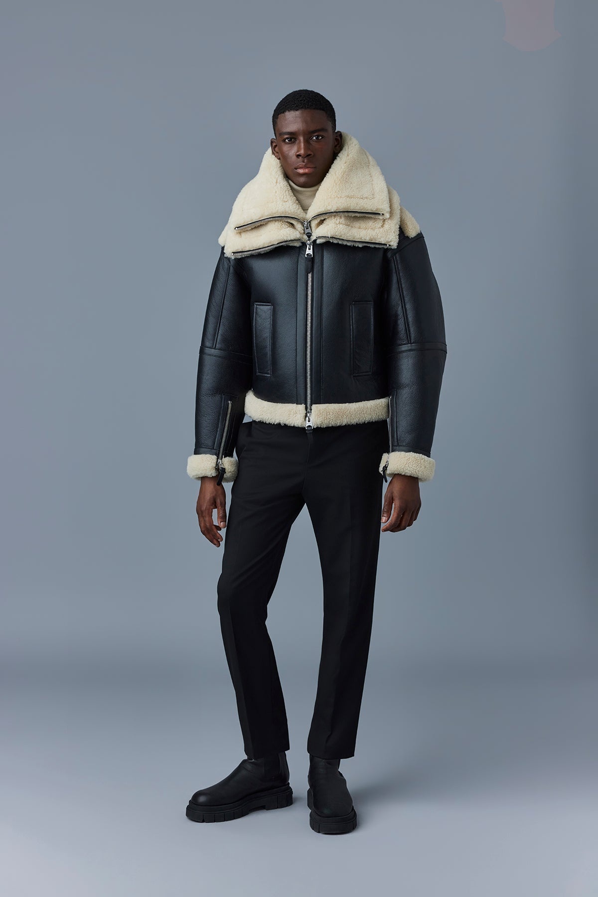 LOTTE Sheepskin jacket with double collar - 3