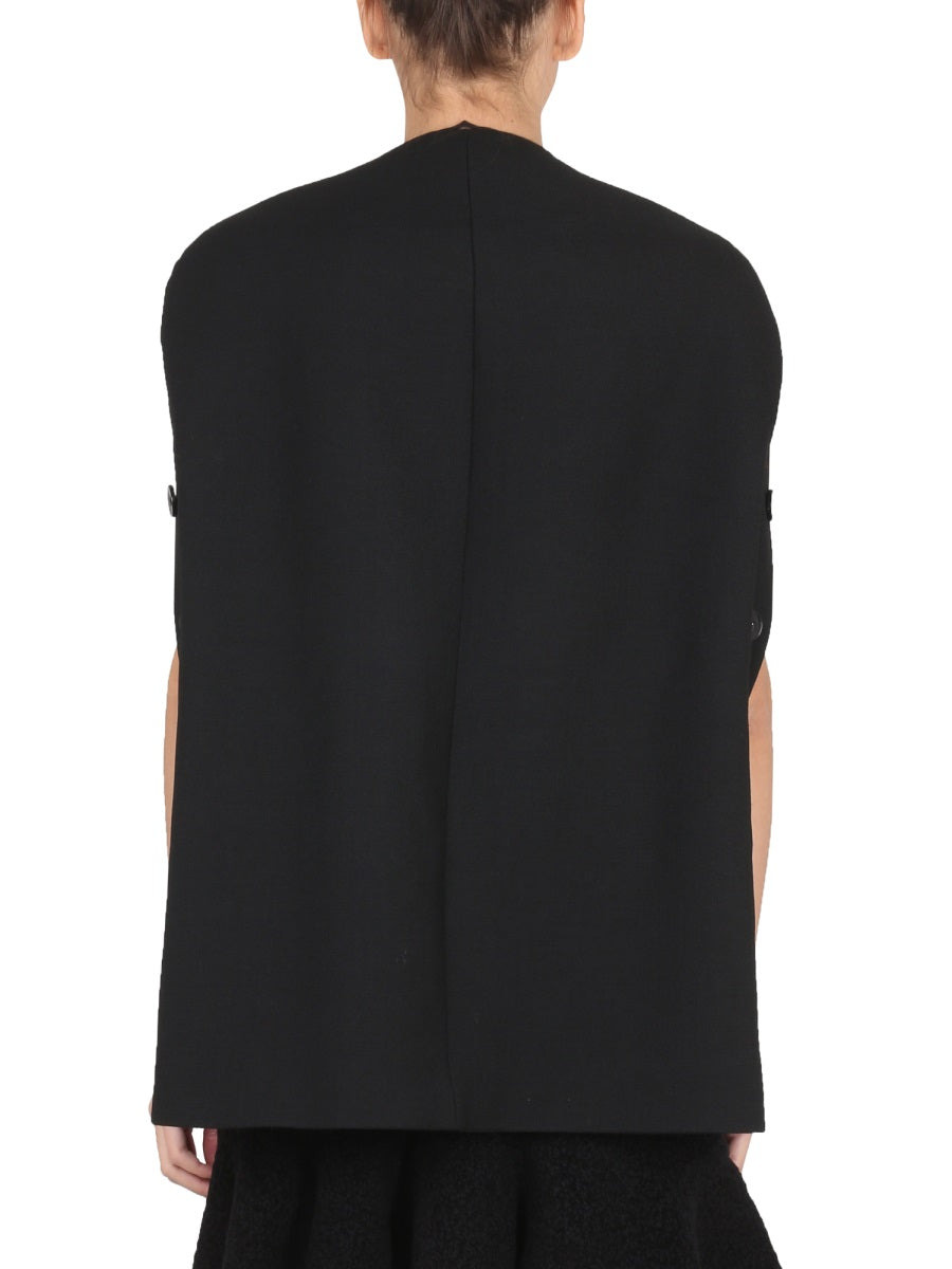 Jil Sander Women Vegine Wool Cape - 3