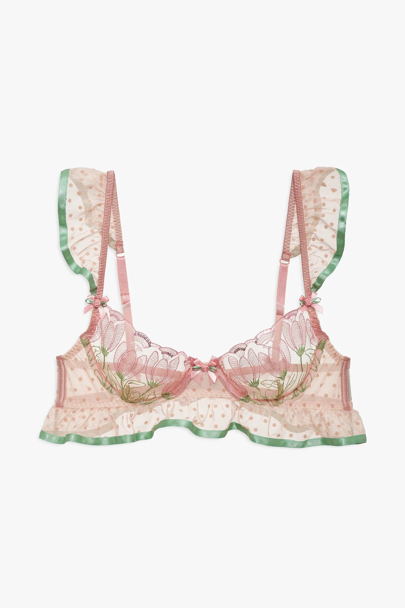 Blushing Tulips Underwire Bra - 1