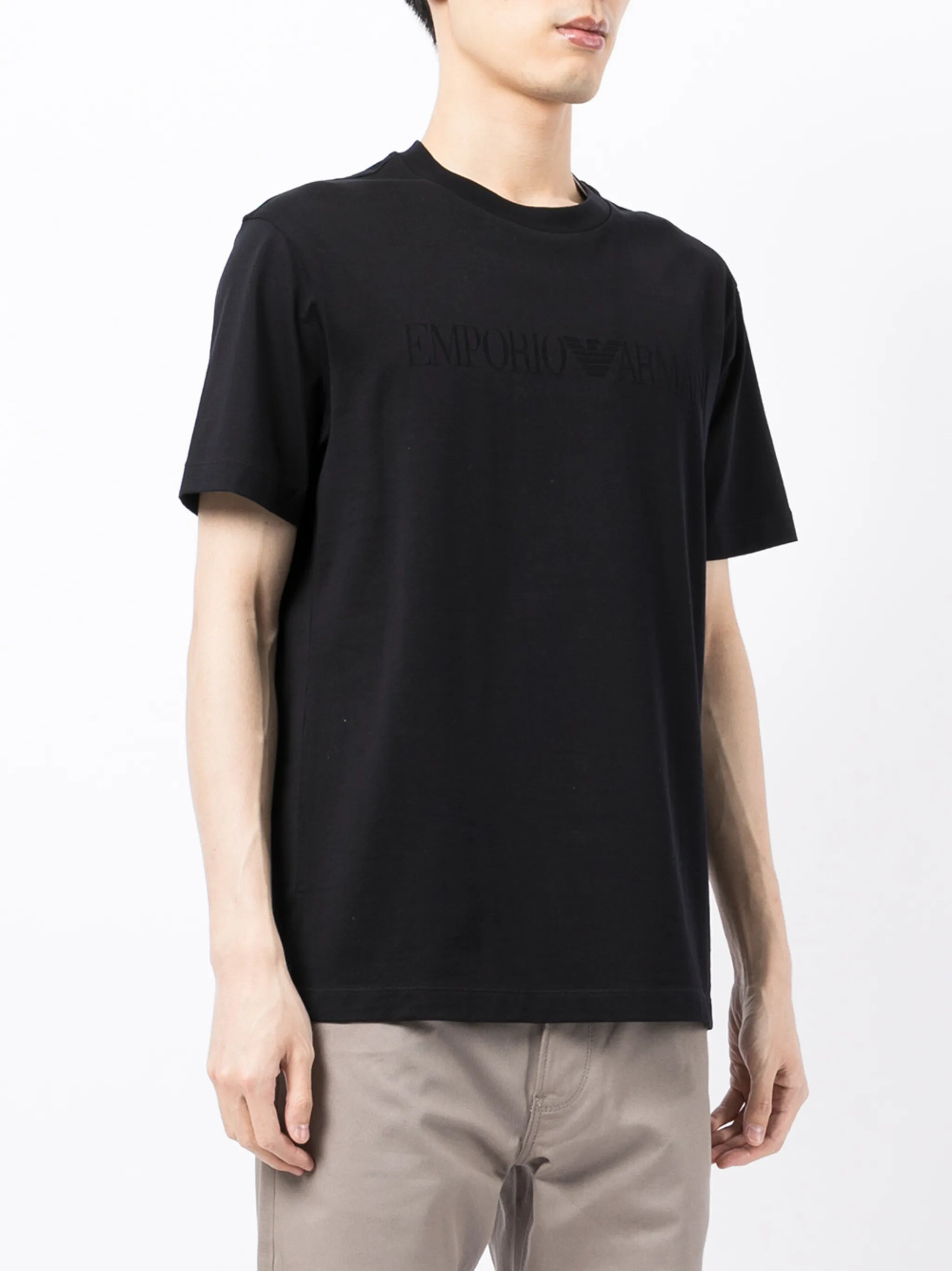 Emporio Armani Logo-print Crewneck T-shirt - 3