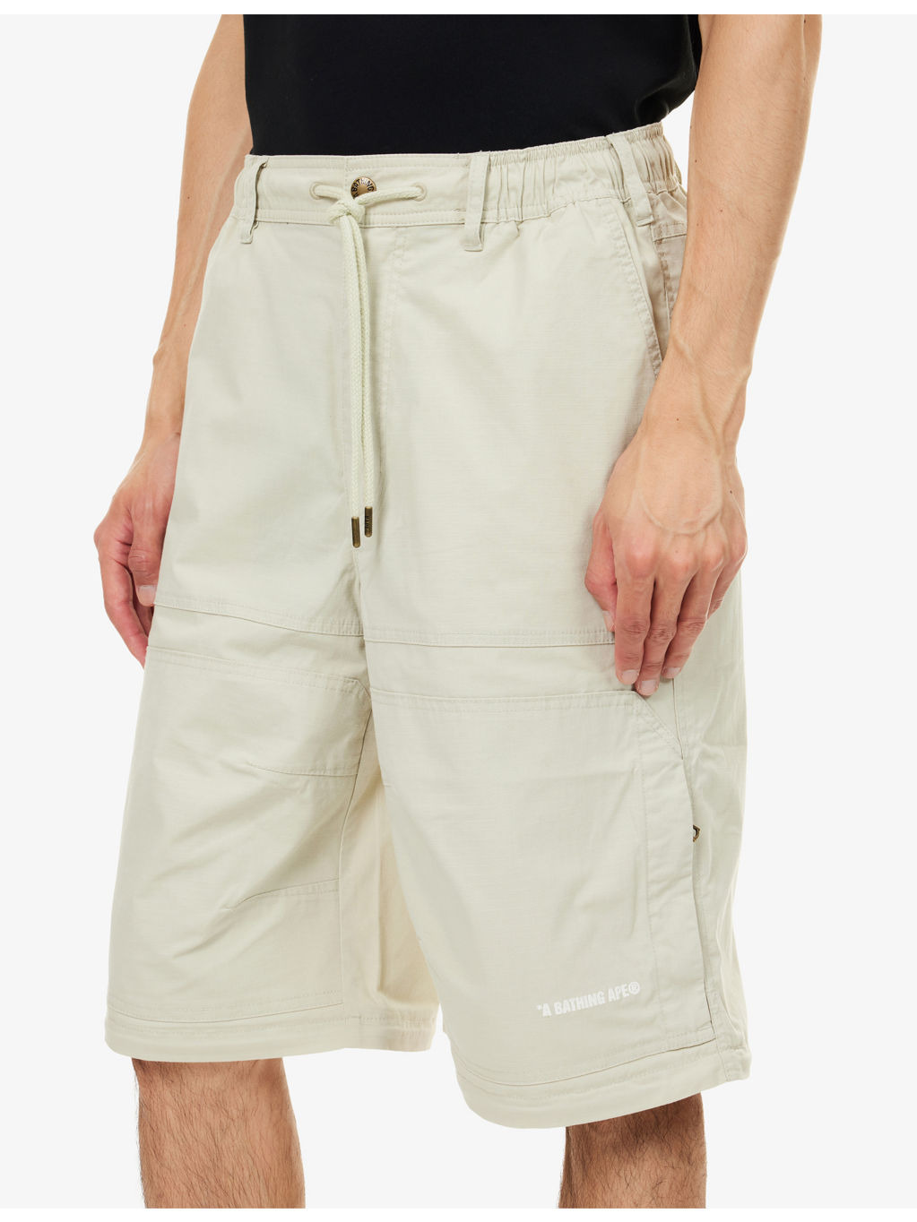 Bape Washed Cotton-Blend Cargo Trousers - 5