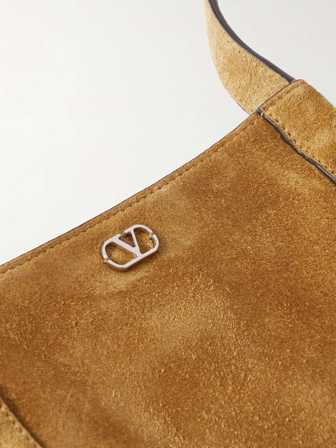 Nellcote small fringed embellished suede shoulder bag Camel - 4