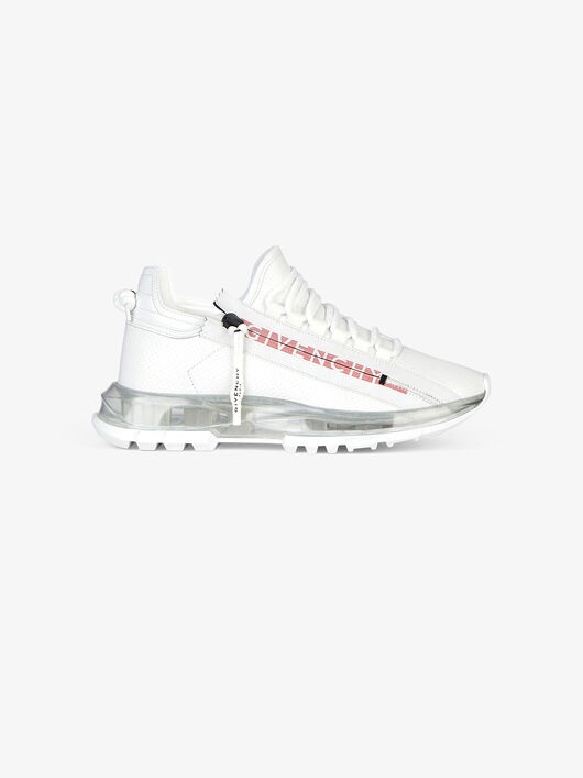 SPECTRE LOW RUNNERS SNEAKERS IN PERFORATED LEATHER WITH ZIP - 1