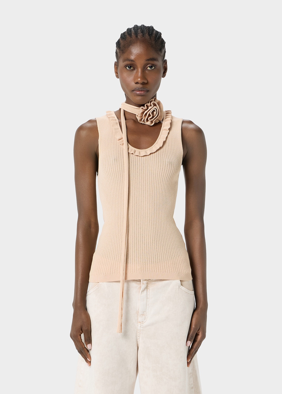 WOOLEN TOP WITH SCARF - 3