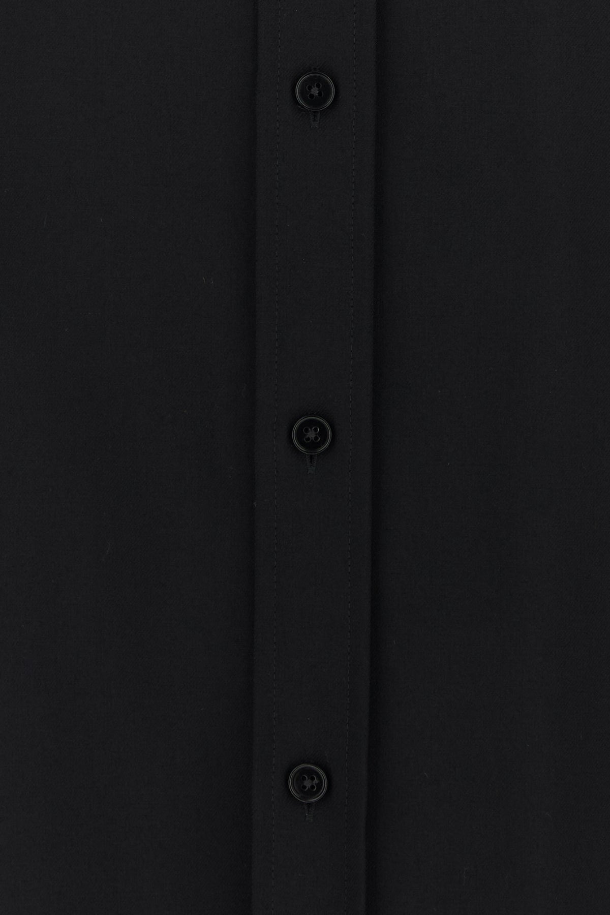 Black wool shirt - 3