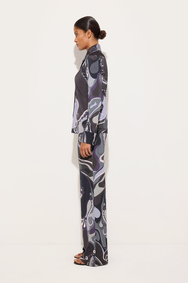 ORCHIDEE PRINT SATIN JERSEY SHIRT 3