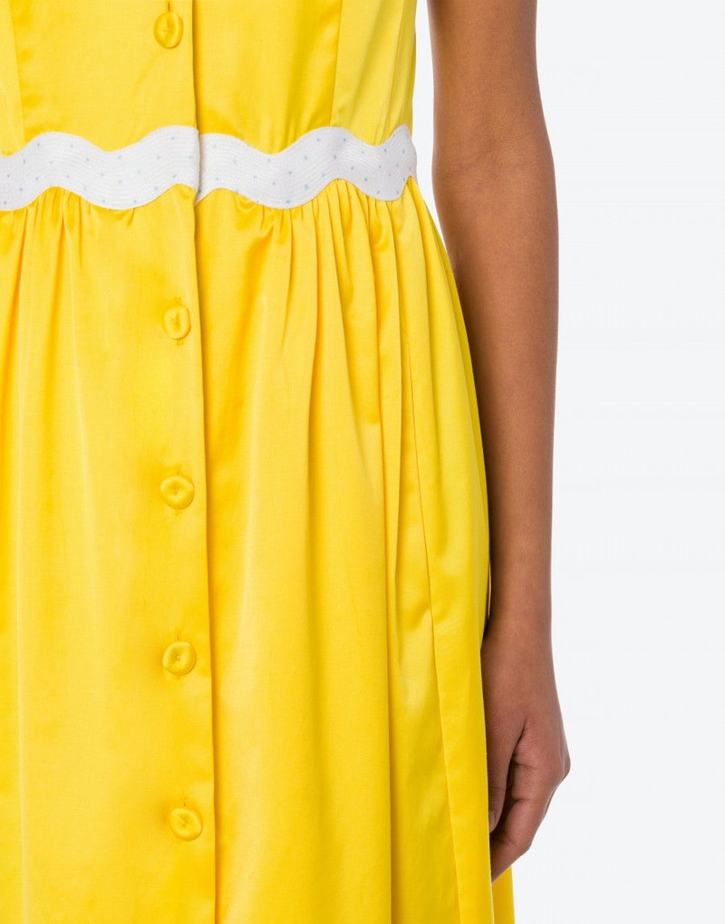 STRETCH SATIN SHIRT DRESS 4