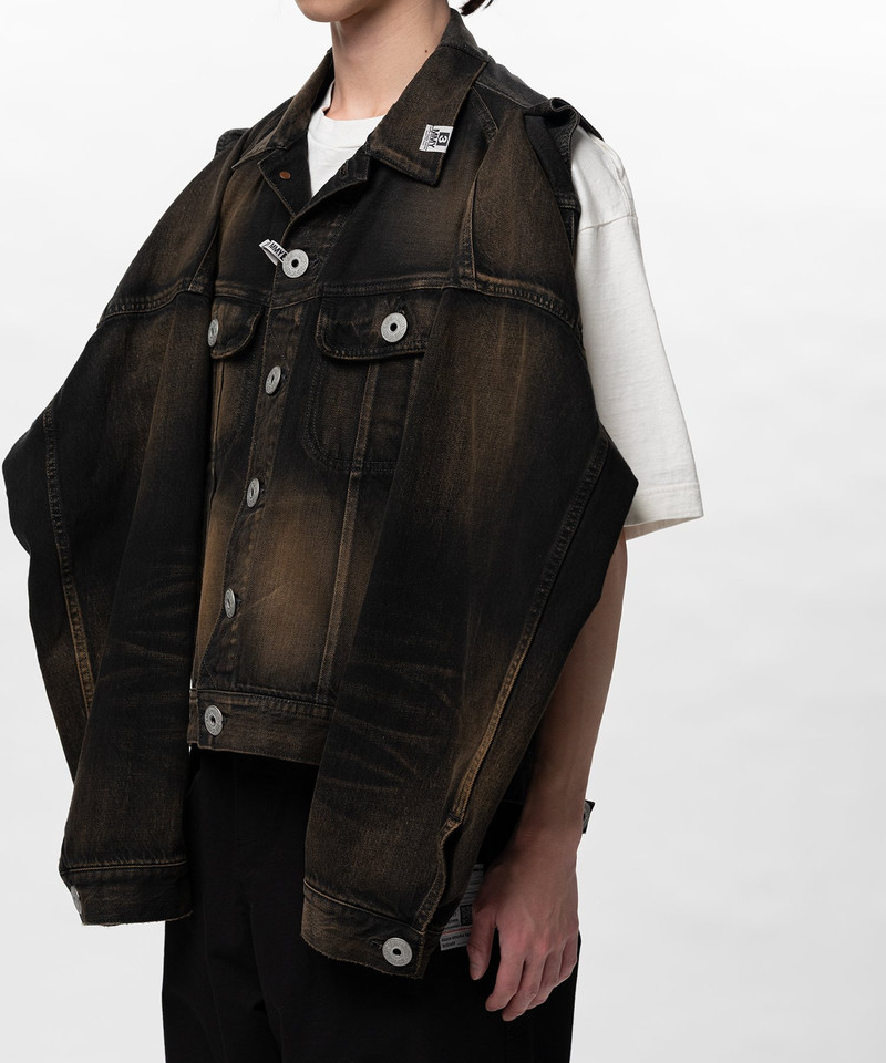 Vest Combined Denim Jacket 10