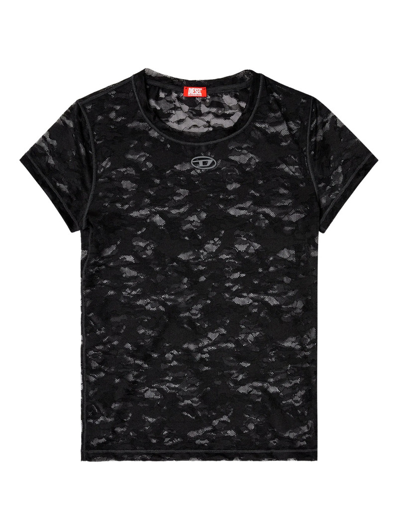 Diesel Diesel Lace-embroidered T-shirt outlook