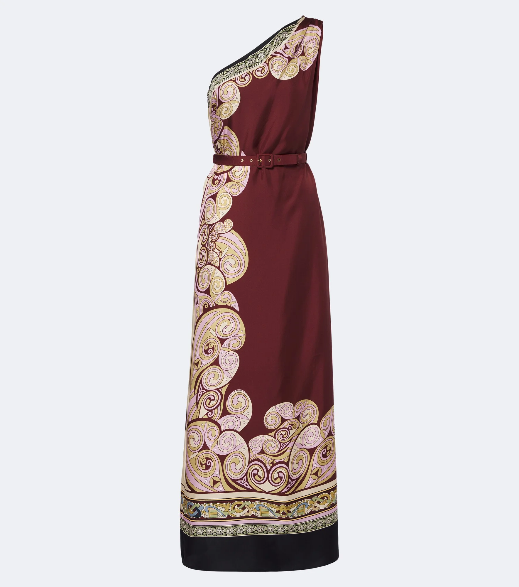 Kells printed silk twill maxi dress - 1
