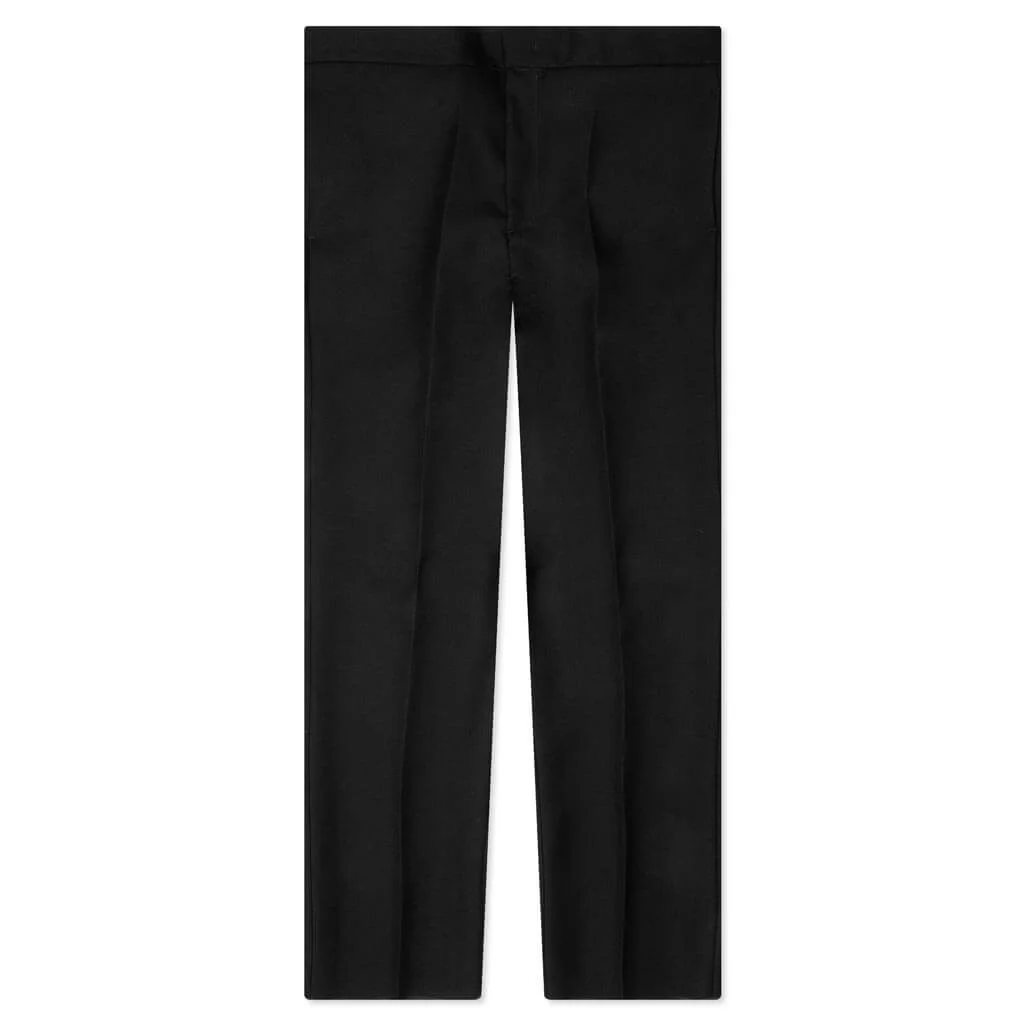 WOOL TROUSER - BLACK - 1