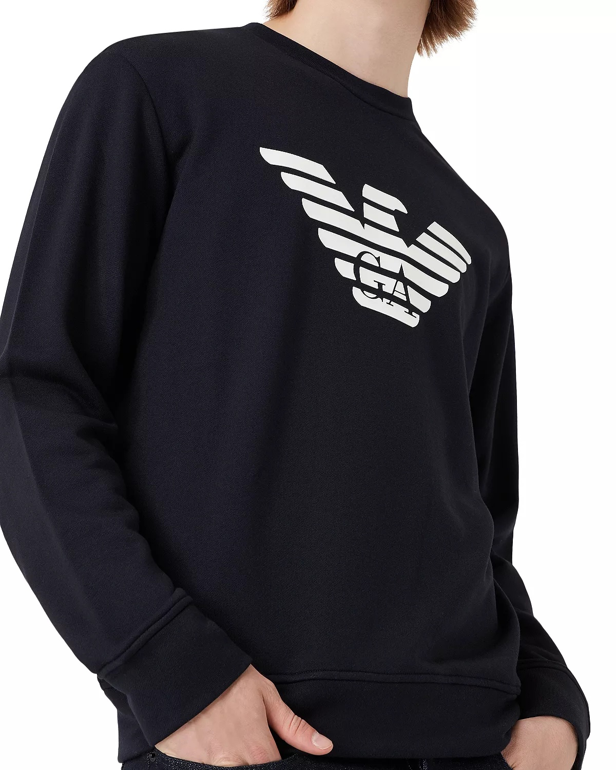 Jersey Fleece Logo Graphic Sweatshirt - 4