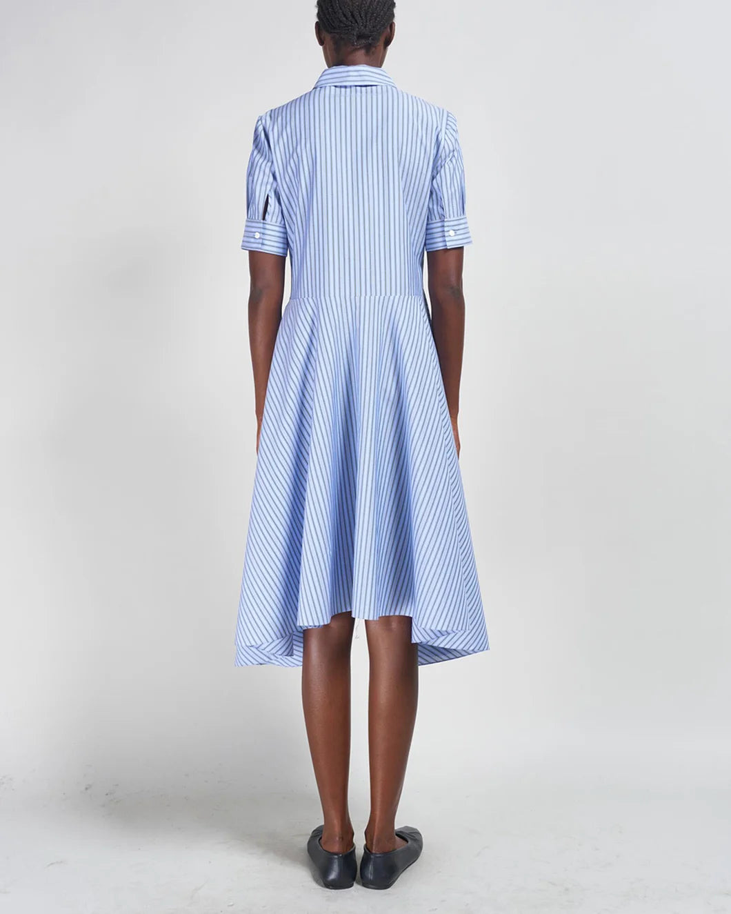 POLO DRESS WITH FLARED HEM - 4