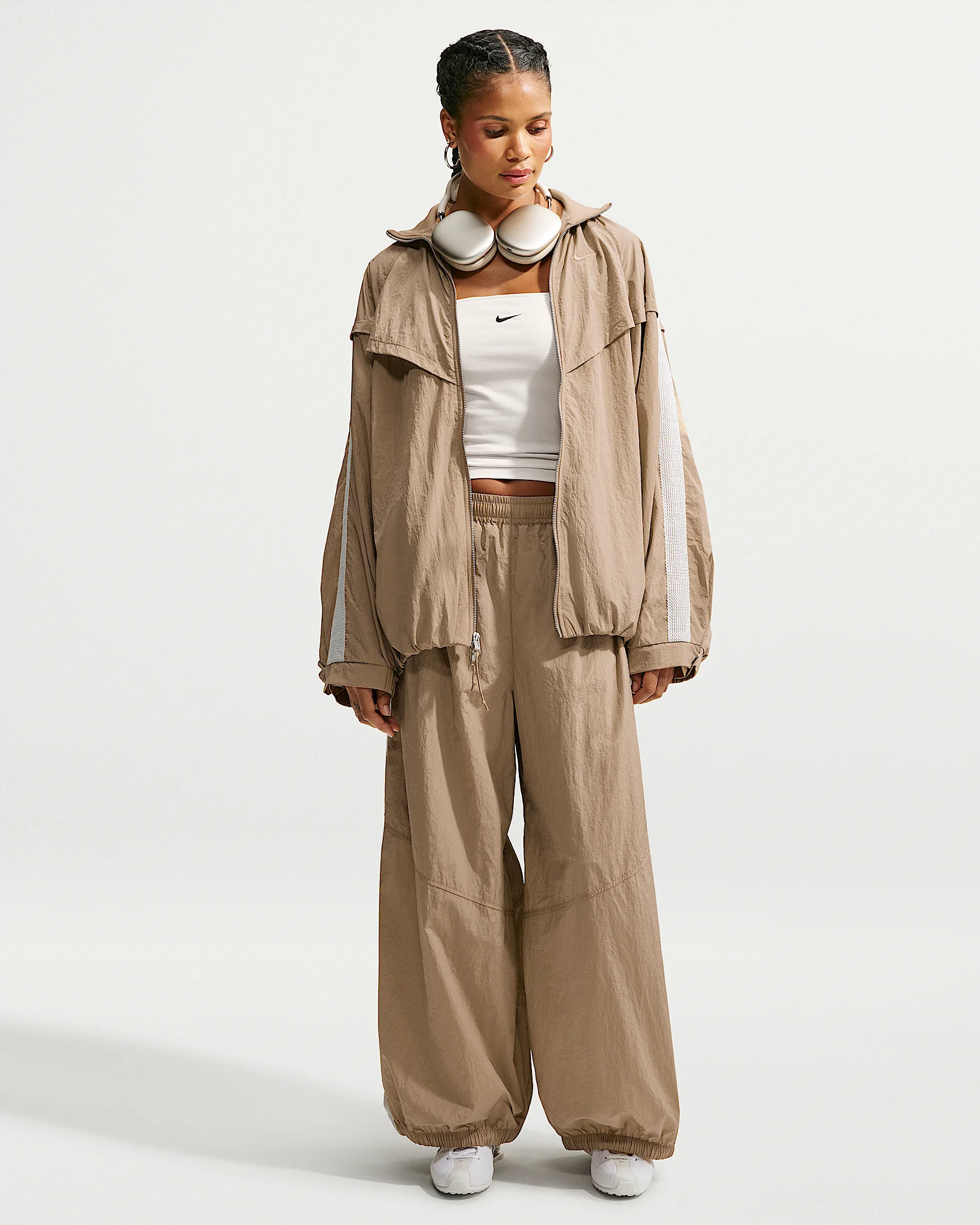 Nike Sportswear Women's Oversized High-Waisted Balloon Track Pants - 1