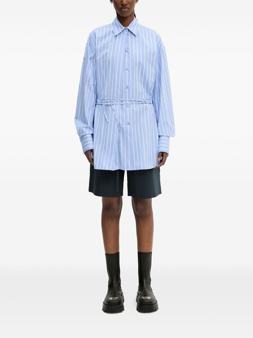 tie-waist shorts - 2