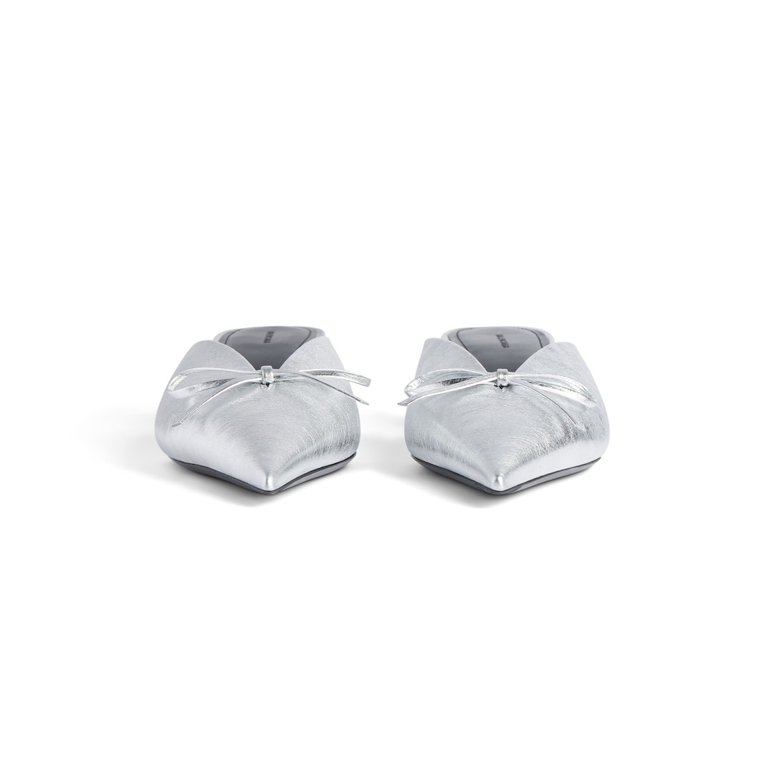 Women's Knife Bow 40mm Mule  in Silver - 3