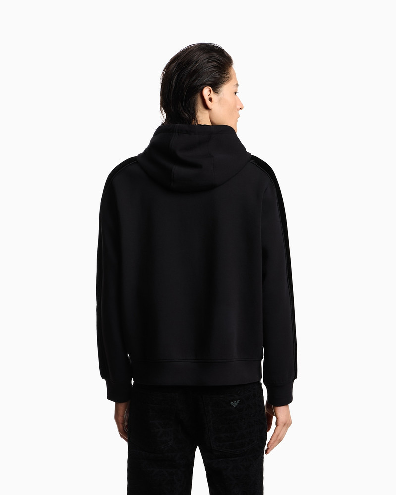 LUNAR NEW YEAR DOUBLE-JERSEY HOODED ZIP-UP SWEATSHIRT WITH PATCH AND TAPE 3