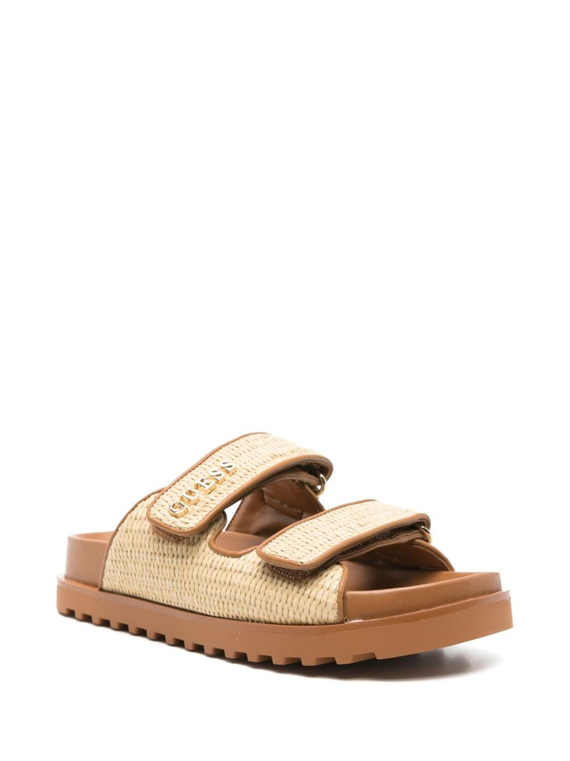 GUESS USA raffia-detail sandals outlook