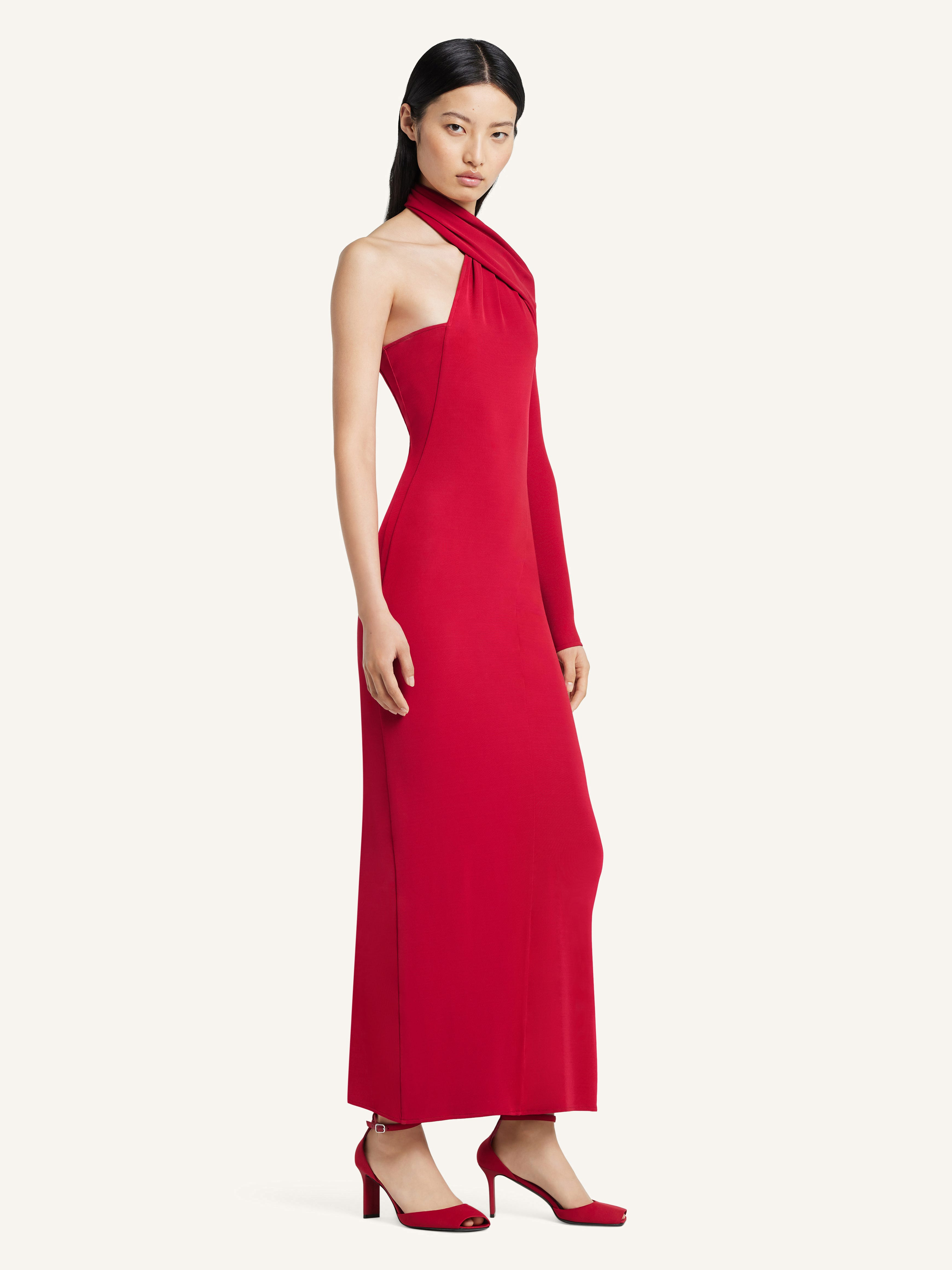 WRAPPED JERSEY DRESS - 3