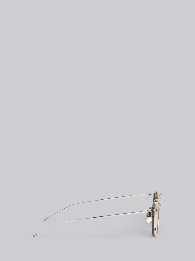 TB817 - Navy Matte Iron Clubmaster Sunglasses 3