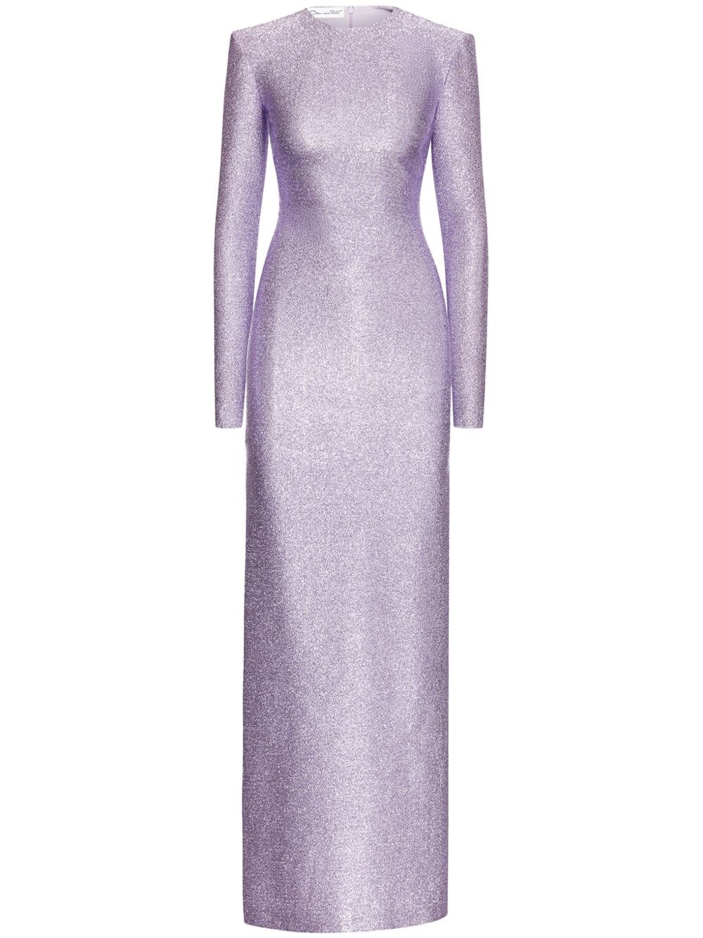 lamé-effect column maxi dress - 1
