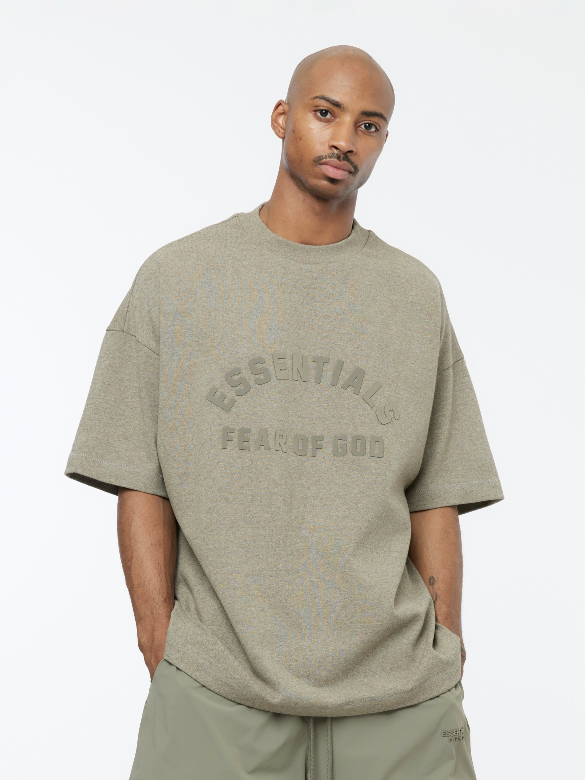 ★24SS★FEAR OF GOD ESSENTIALS ESSENTIALS HEAVY S/S TEE Fear of God Essentials SS24 Heavy Jersey SS Tee 'Ink
