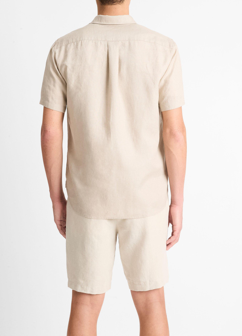 Vince Linen Short-Sleeve Shirt outlook