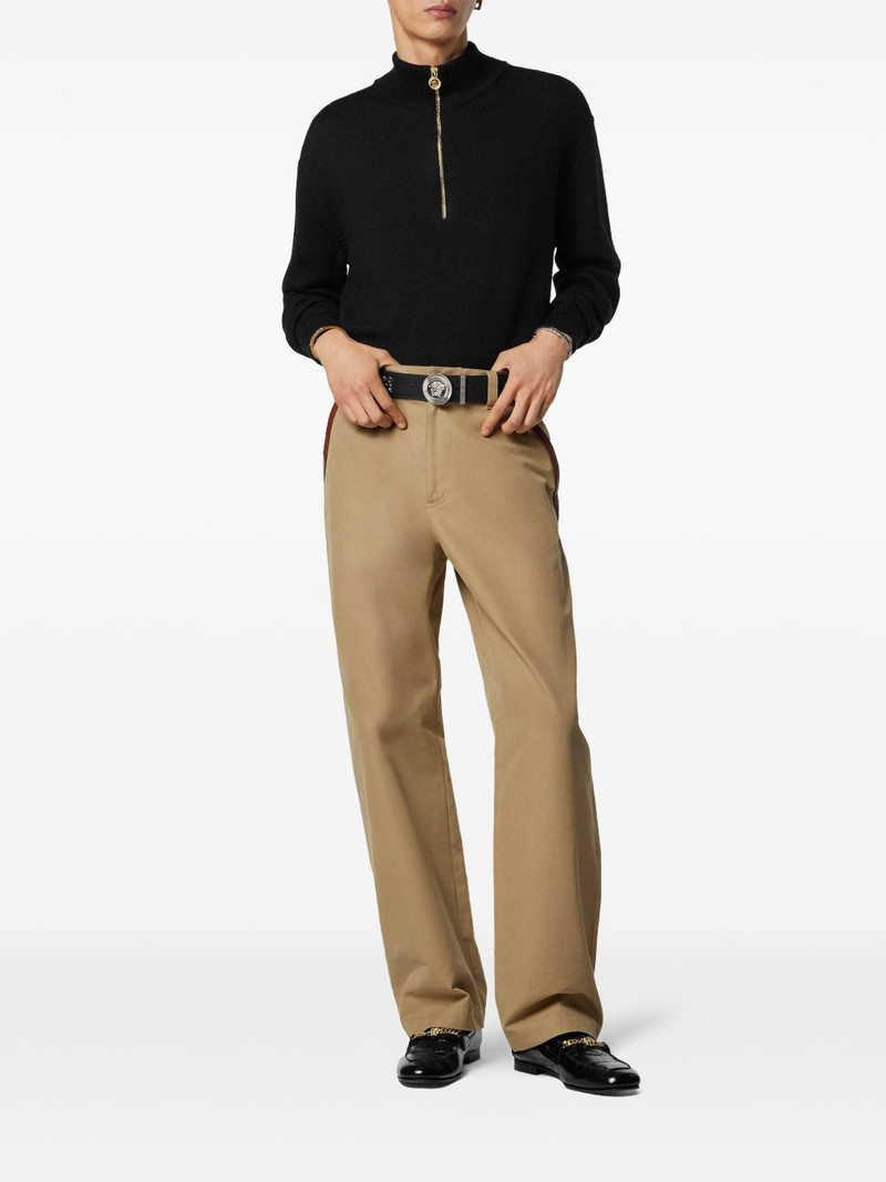 VERSACE zip-up sweater outlook